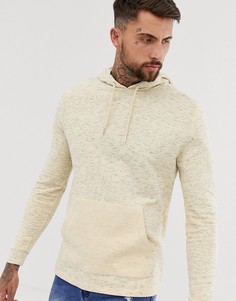 Худи из оригинальной ткани желтого цвета с задним карманом ASOS DESIGN-Желтый