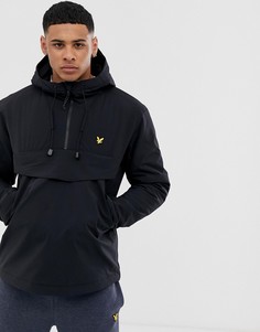 Черный водонепроницаемый анорак с логотипом Lyle & Scott Fitness