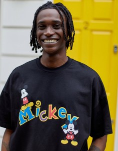 Oversize-футболка в стиле ретро ASOS DESIGN-Черный