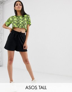 Трикотажные шорты ASOS DESIGN Tall-Черный