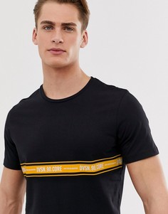 Футболка с отделкой лентой Jack & Jones Core-Черный