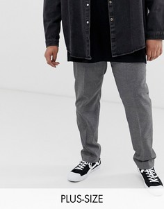 Серые брюки скинни в строгом стиле River Island Big & Tall-Серый