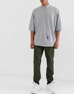Темно-зеленые брюки карго ASOS DESIGN-Зеленый