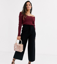 Широкие брюки из комплекта Fashion Union Petite-Черный