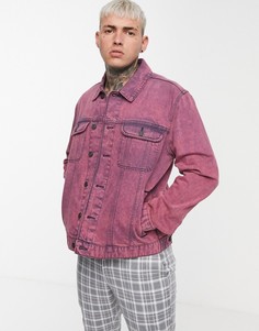 Розовая oversize-куртка в стиле вестерн ASOS DESIGN-Красный