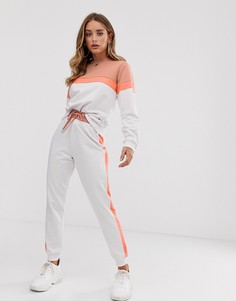 Спортивный костюм из свитшота со вставками и джоггеров ASOS DESIGN-Мульти