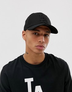 Черная кепка с регулируемым ремешком New Era 9Forty LA Dodgers-Черный