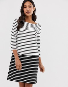 Трикотажное платье в полоску Vila-Мульти