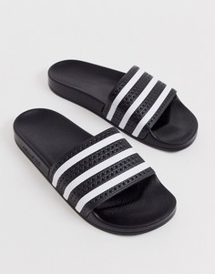 Черные шлепанцы adidas Originals - Adilette-Черный