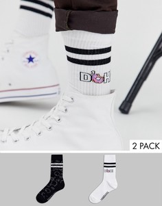 Набор из 2 пар спортивных носков ASOS DESIGN Simpsons - Скидка-Мульти