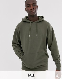 Oversize-худи цвета хаки ASOS DESIGN Tall-Зеленый