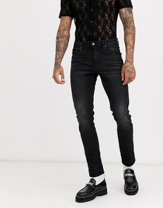Черные узкие джинсы ASOS DESIGN-Черный