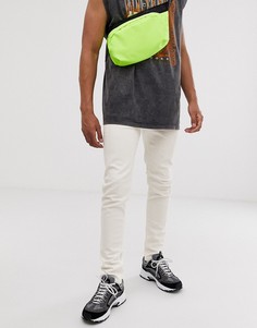 Белые зауженные джинсы Cheap Monday-Белый