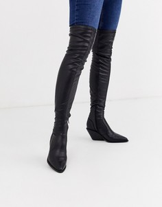 Сапоги в ковбойском стиле ASOS DESIGN Kingpin-Черный