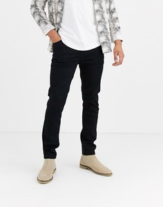 Черные джинсы скинни из денима плотностью 12,5 унции ASOS DESIGN-Черный