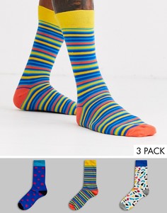 3 пары носков с принтом HS by Happy Socks-Мульти