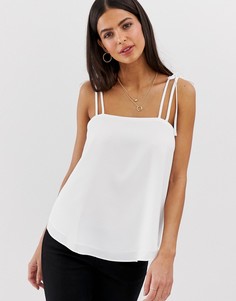 Белый топ на бретельках River Island