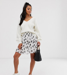Плиссированная мини-юбка с принтом вишен ASOS DESIGN Petite-Мульти