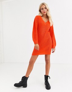 Платье-джемпер с V-образным вырезом Brave Soul harrison-Оранжевый