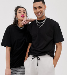 Черная футболка COLLUSION Unisex-Черный