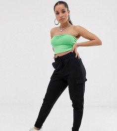 Джоггеры в стиле милитари ASOS DESIGN Petite-Черный