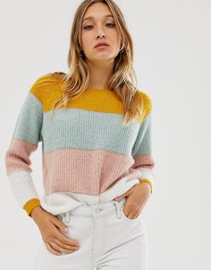 Джемпер в стиле колор блок Only-Мульти