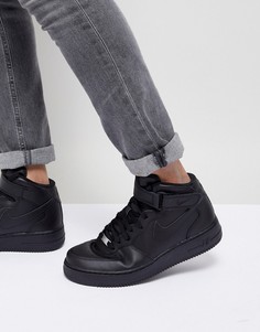 Черные кроссовки Nike Air Force 1 Mid 07-Черный