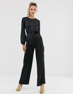 Комбинезон с пышными рукавами Closet-Черный