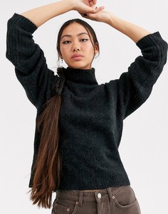 Мягкая водолазка с добавлением шерсти альпака ASOS WHITE-Мульти