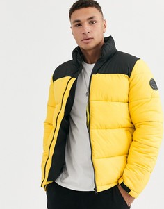 Желтая дутая куртка Burton Menswear-Желтый