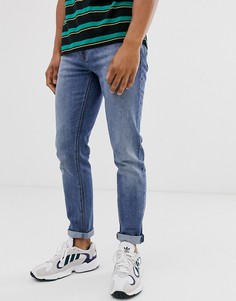 Выбеленные джинсы скинни ASOS DESIGN-Синий