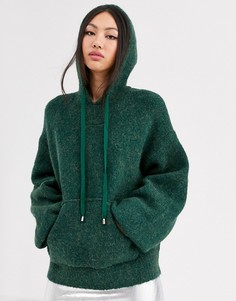 Мягкий худи с добавлением шерсти альпака ASOS WHITE-Мульти