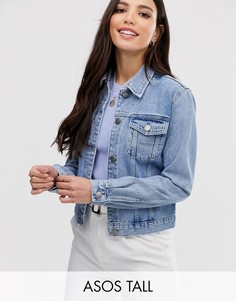 Синяя джинсовая куртка ASOS DESIGN Tall-Синий
