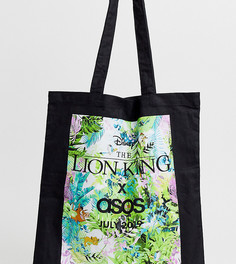 Сумка-тоут с принтом \джунгли\" ограниченной серии Disney The Lion King x ASOS DESIGN - unisex-Черный