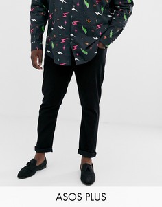 Черные узкие джинсы ASOS DESIGN Plus-Черный