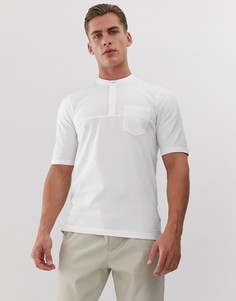 Белая рубашка с короткими рукавами и отложным воротником Jack & Jones Premium-Белый