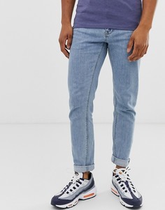 Светлые джинсы скинни в стиле ретро ASOS DESIGN-Синий