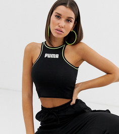 Черный кроп-топ со спиной-борцовкой Puma - Exclusive