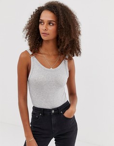 Боди Free People B-Side-Серый