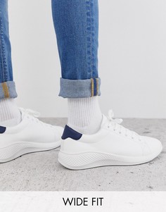 Белые кроссовки для широкой стопы и на массивной подошве ASOS DESIGN-Белый