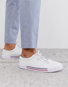 Белые кеды на шнуровке ASOS DESIGN-Белый