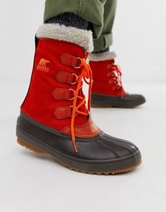 Красные нейлоновые сапоги Sorel 1964 pac-Красный