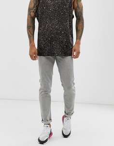 Серые джинсы скинни ASOS DESIGN-Серый