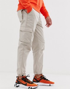 Светло-бежевые брюки в стиле милитари Mennace-Светло-бежевый