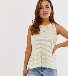 Свободный топ без рукавов в полоску ASOS DESIGN Petite-Фиолетовый