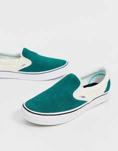 Зеленые кеды-слипоны Vans ComfyCush-Зеленый