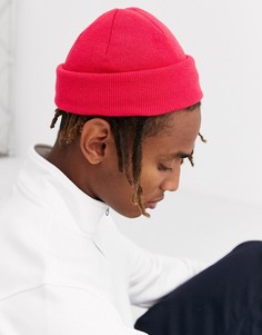 Ярко-розовая шапка-бини ASOS DESIGN-Розовый