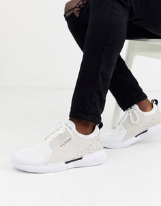 Белые кожаные кроссовки с полосками Tommy Hilfiger corporate-Белый