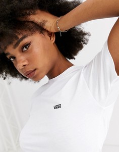 Белая футболка в стиле колор блок с логотипом Vans-Белый