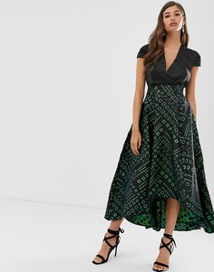 Платье макси 2 в 1 Closet-Черный